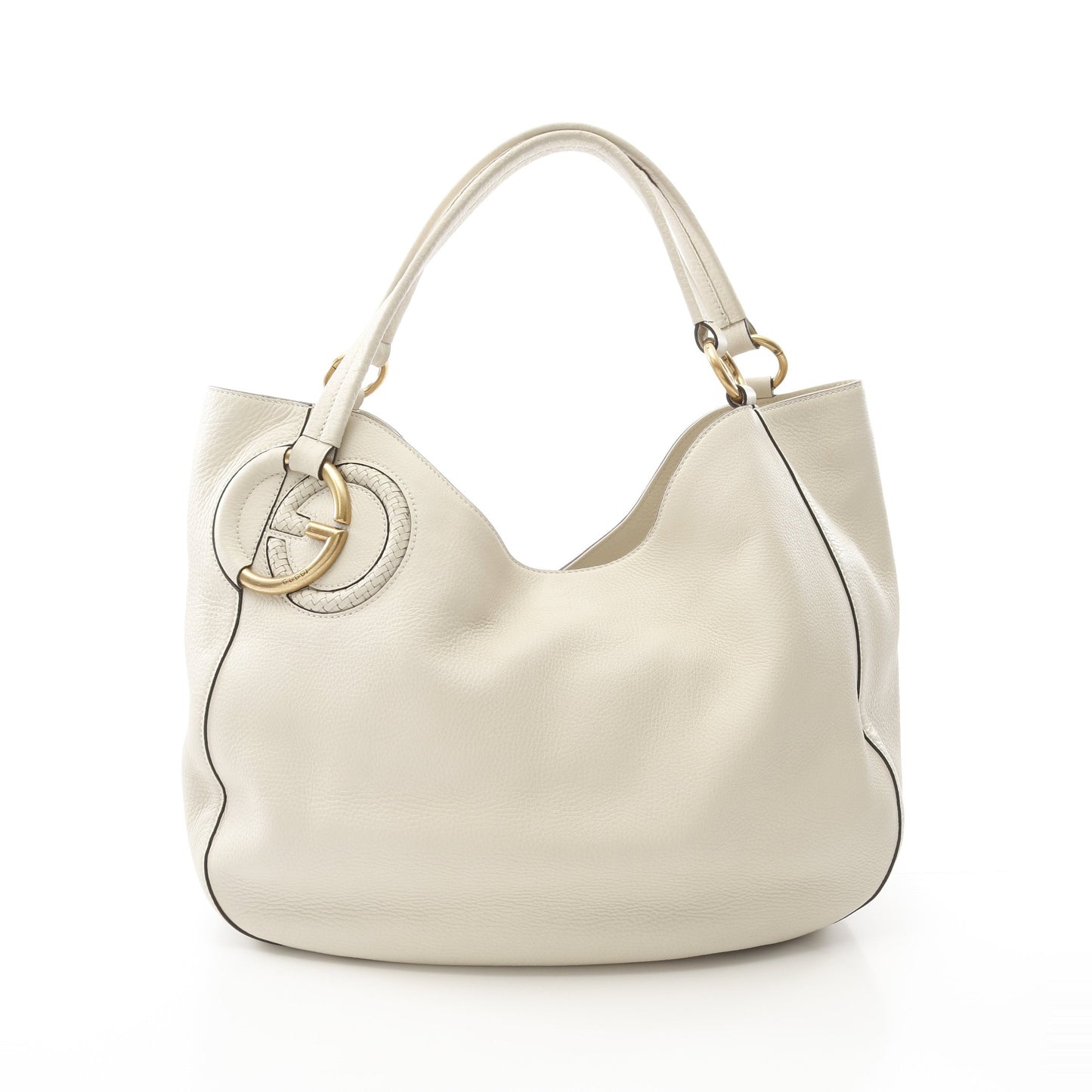 インターロッキングG ショルダーバッグ レザー アイボリー グッチ バッグ GUCCI