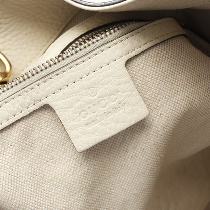 インターロッキングG ショルダーバッグ レザー アイボリー グッチ バッグ GUCCI