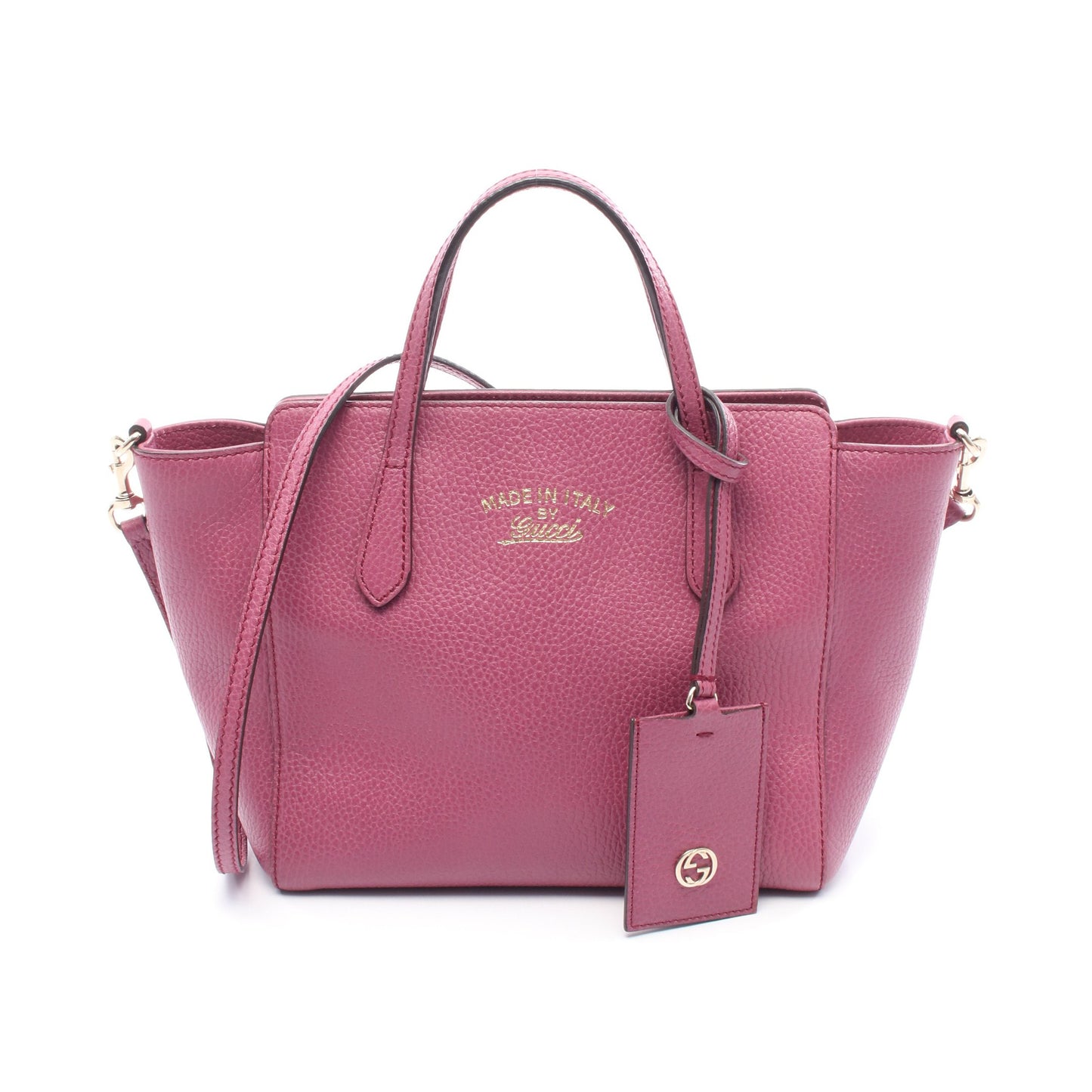 スウィング ミニ ハンドバッグ レザー パープル 2WAY グッチ バッグ GUCCI