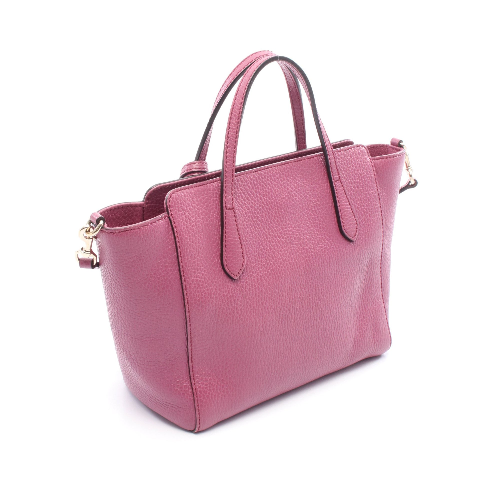 スウィング ミニ ハンドバッグ レザー パープル 2WAY グッチ バッグ GUCCI