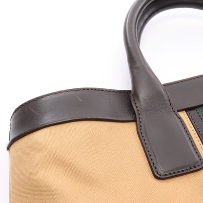 シェリーライン ハンドバッグ トートバッグ キャンバス レザー ベージュ マルチカラー グッチ バッグ GUCCI