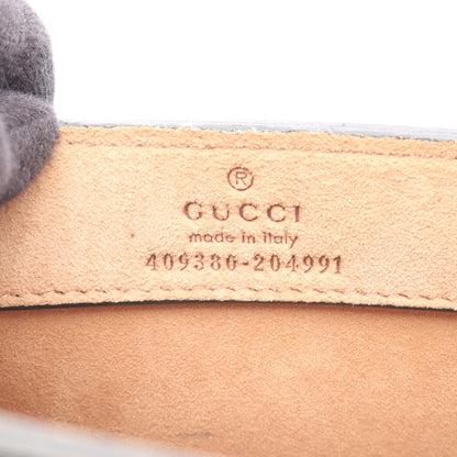 ハンドバッグ エンボスロゴ レザー ブラック グッチ バッグ GUCCI