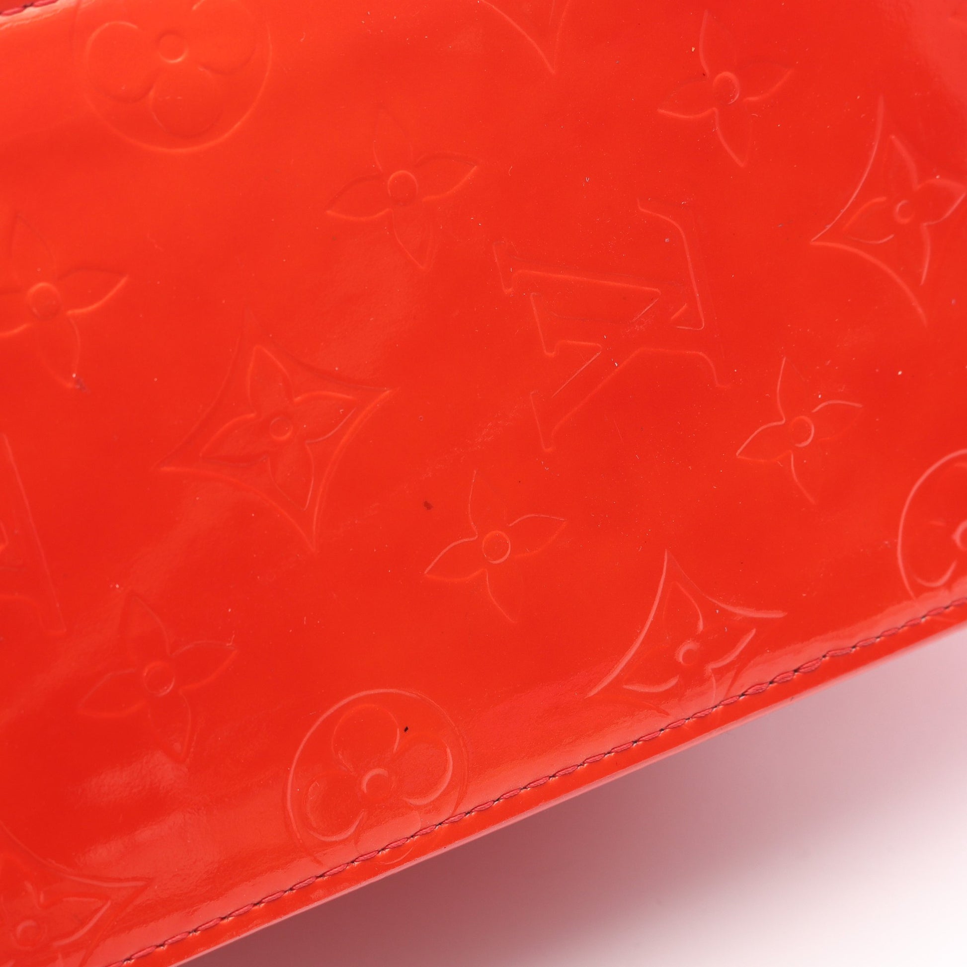 リードPM モノグラムヴェルニ ルージュ ハンドバッグ レザー レッド ルイヴィトン バッグ LOUIS VUITTON