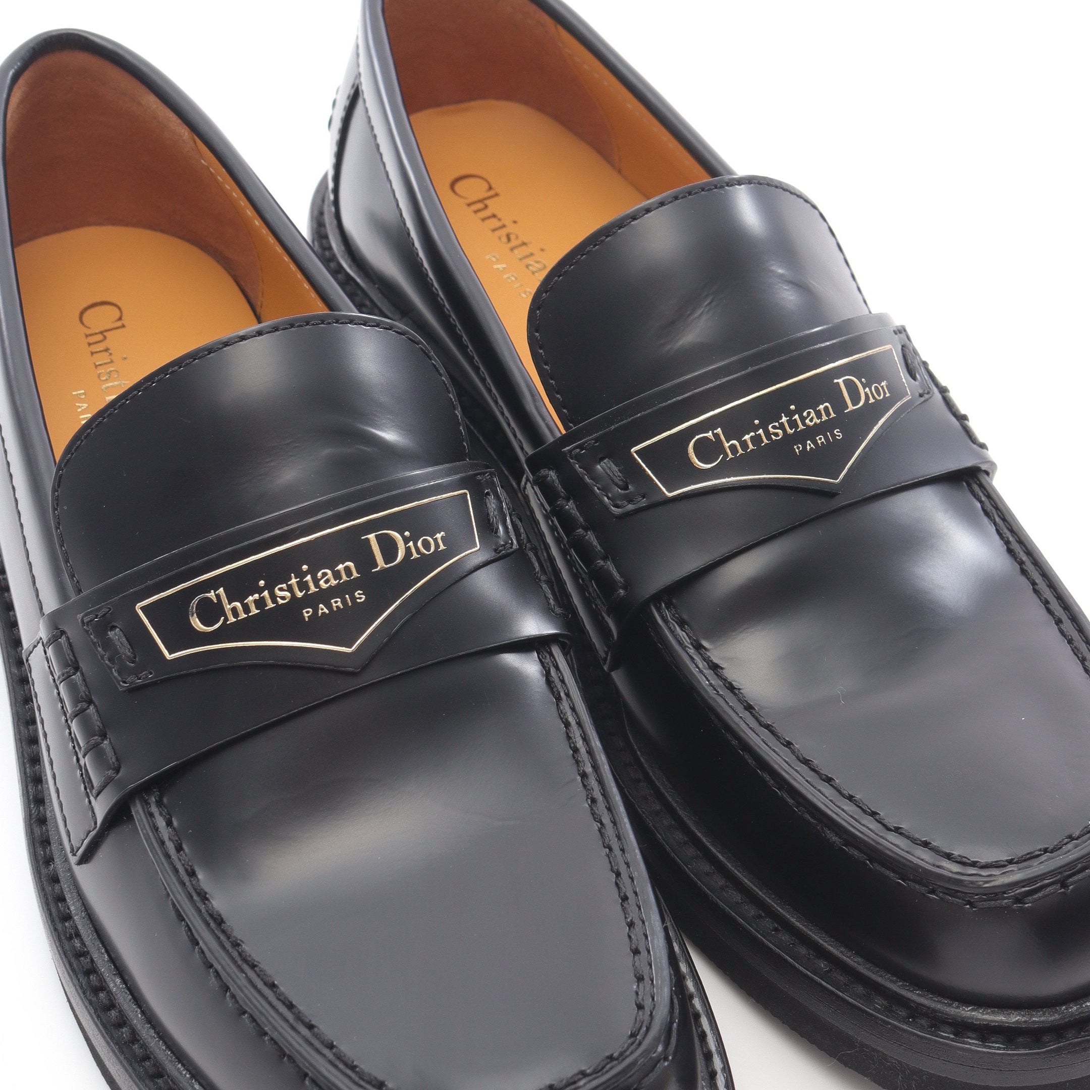 Christian Dior ブラック ローファー 23cm Christian Dior ブラック ローファー 23cm Christian Dior ブラック