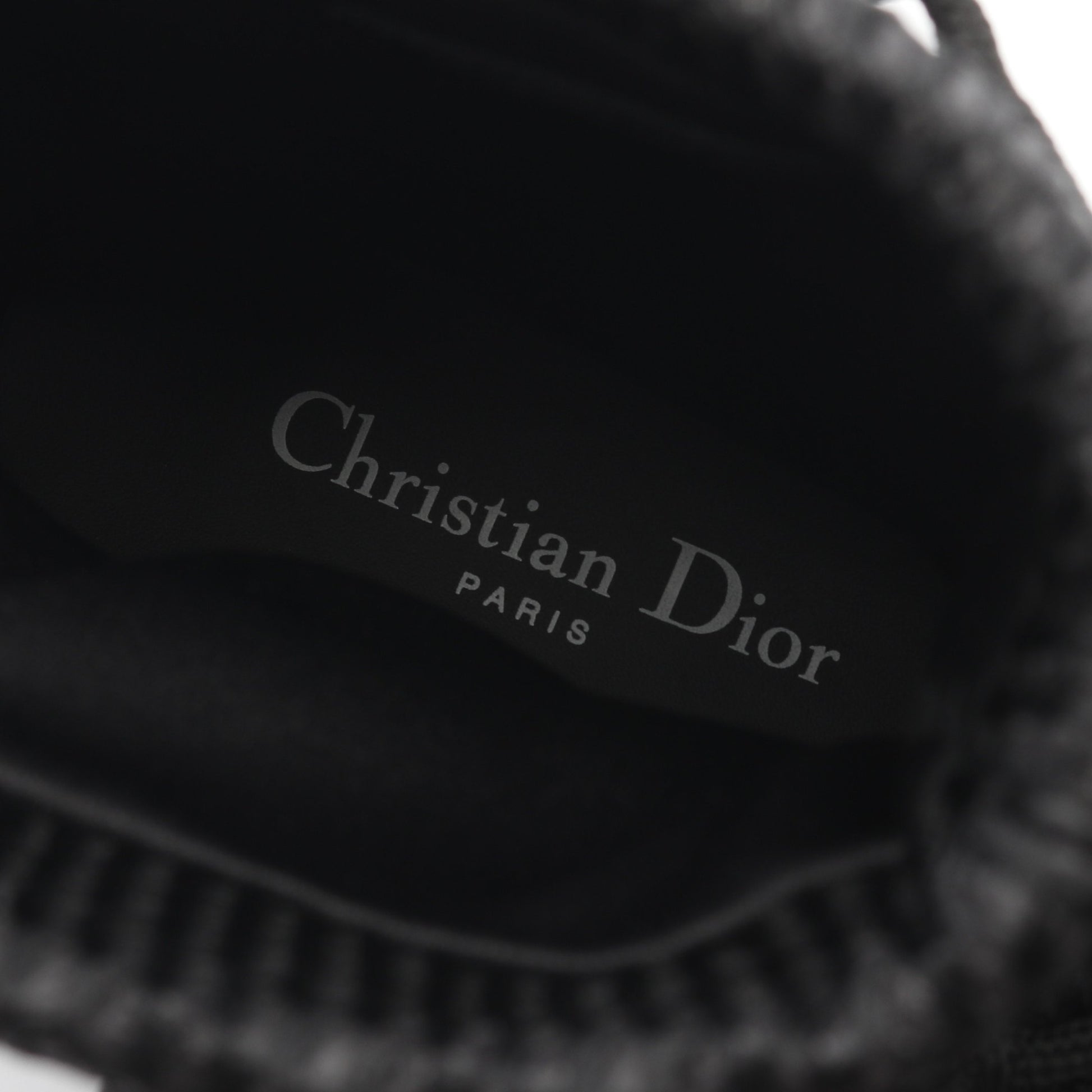 メッシュ ブーツ レザー ファブリック ブラック クリスチャンディオール シューズ Christian Dior