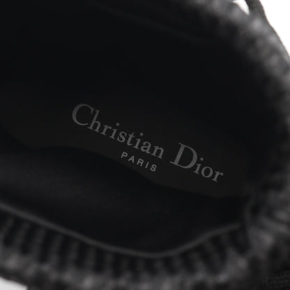 メッシュ ブーツ レザー ファブリック ブラック クリスチャンディオール シューズ Christian Dior