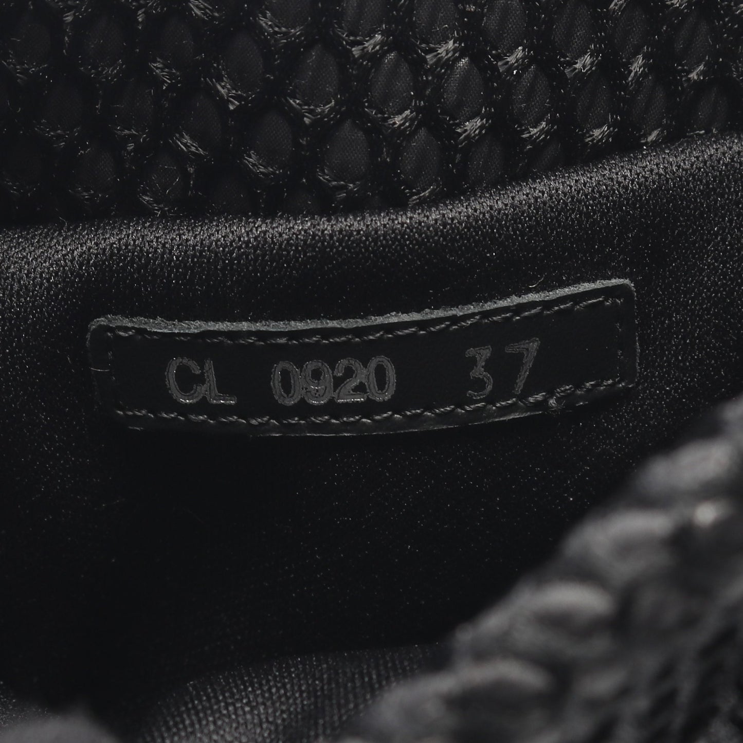 メッシュ ブーツ レザー ファブリック ブラック クリスチャンディオール シューズ Christian Dior