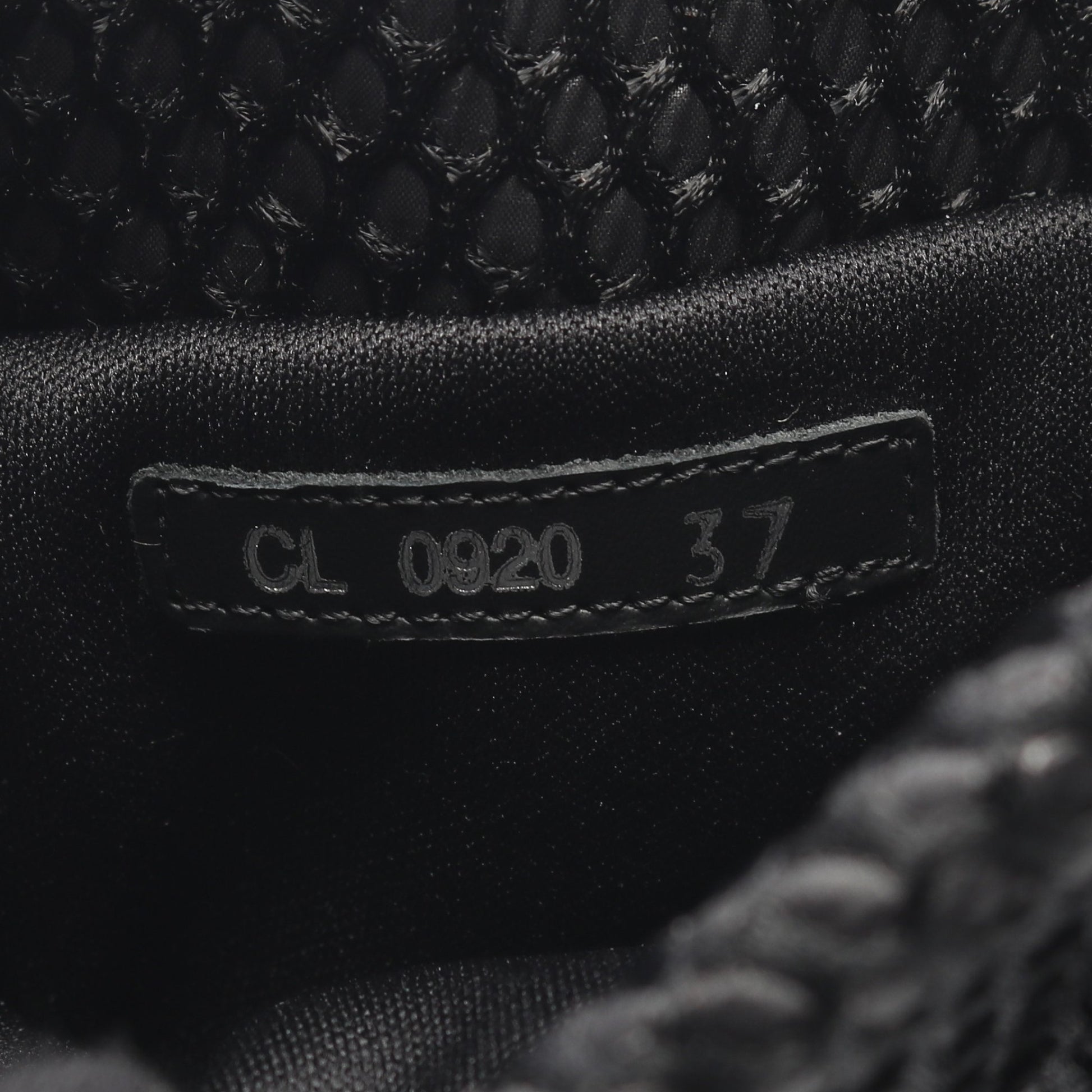 メッシュ ブーツ レザー ファブリック ブラック クリスチャンディオール シューズ Christian Dior