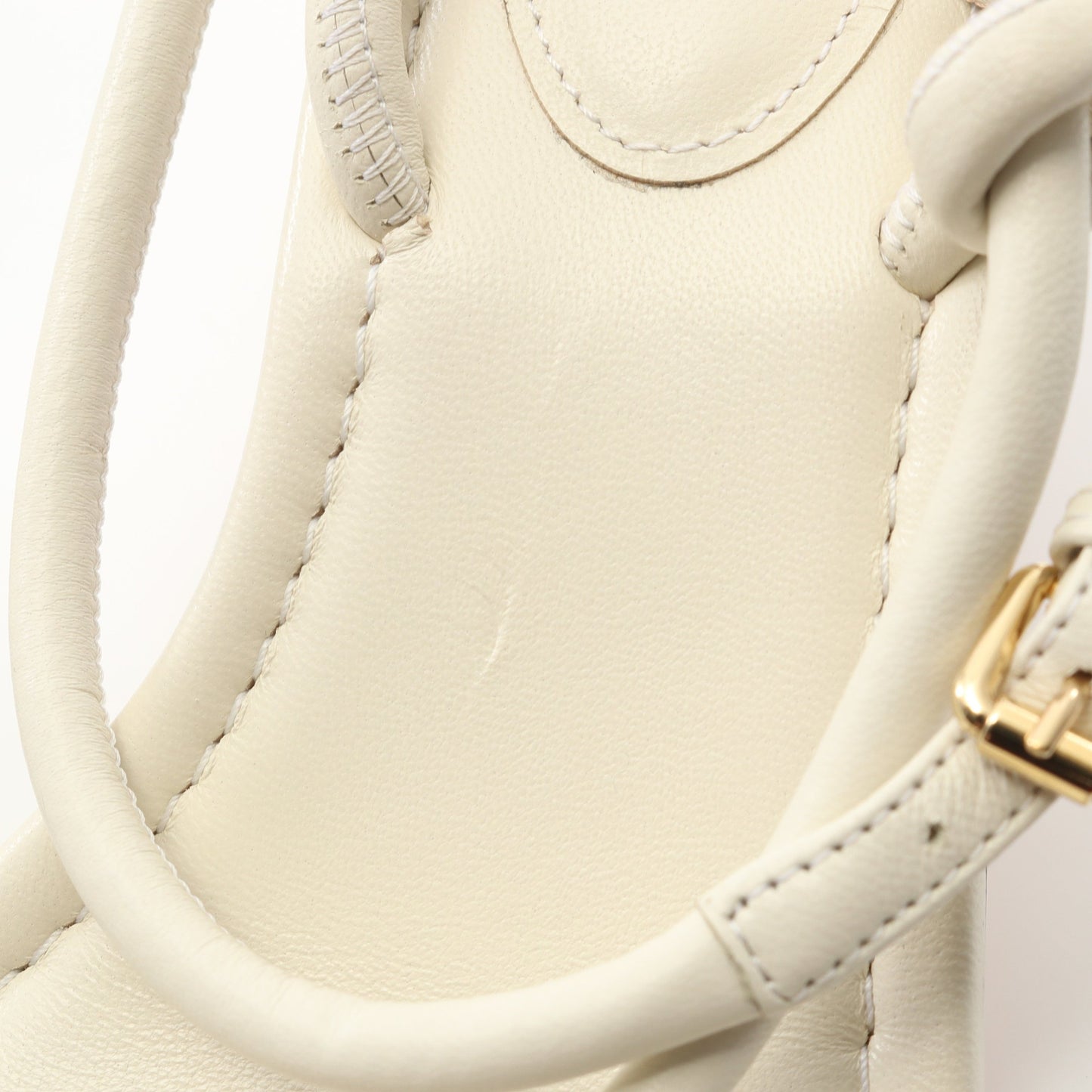 アイコンロゴ サンダル レザー ホワイト ルイヴィトン シューズ LOUIS VUITTON