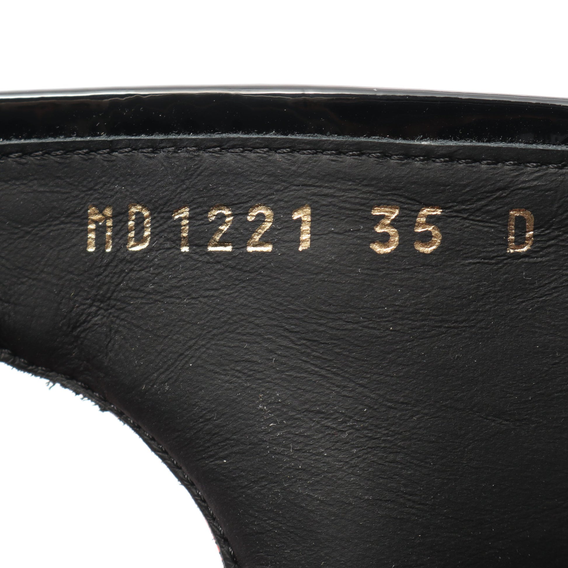 CD ブーツ エナメルレザー ブラック オレンジレッド クリスチャンディオール シューズ Christian Dior