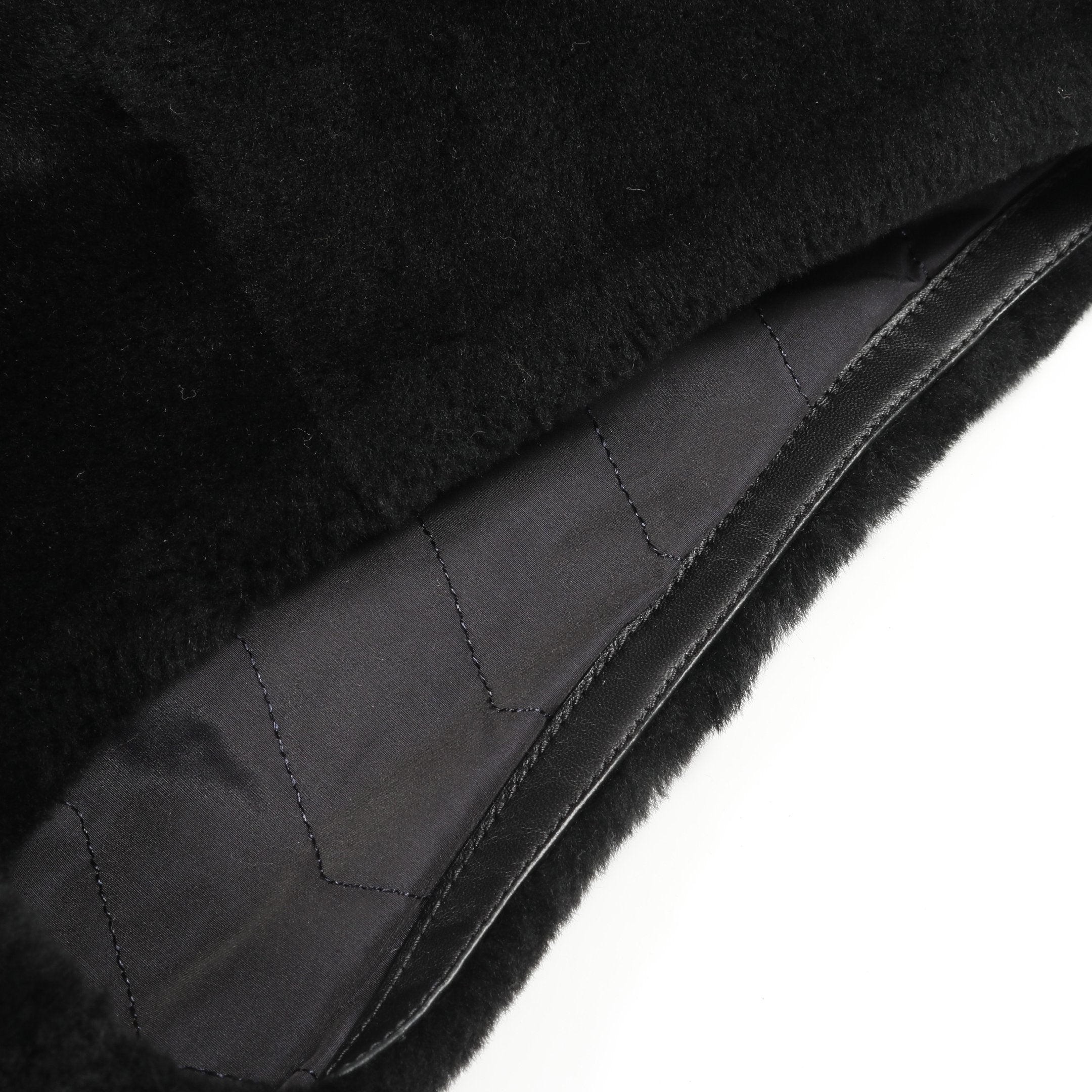 ロングムートンジレ ベスト シープファー ブラック エルメス – RECLO