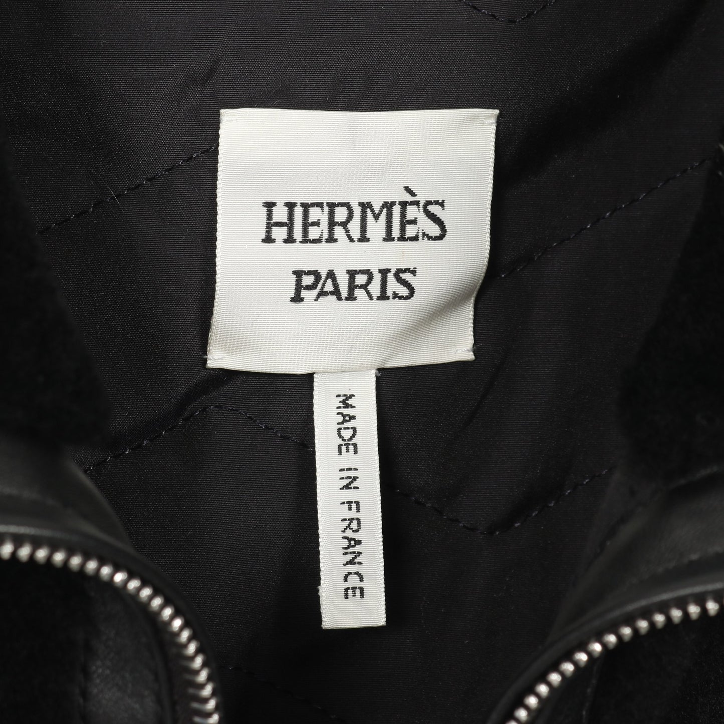 ロングムートンジレ ベスト シープファー ブラック エルメス アウター HERMES
