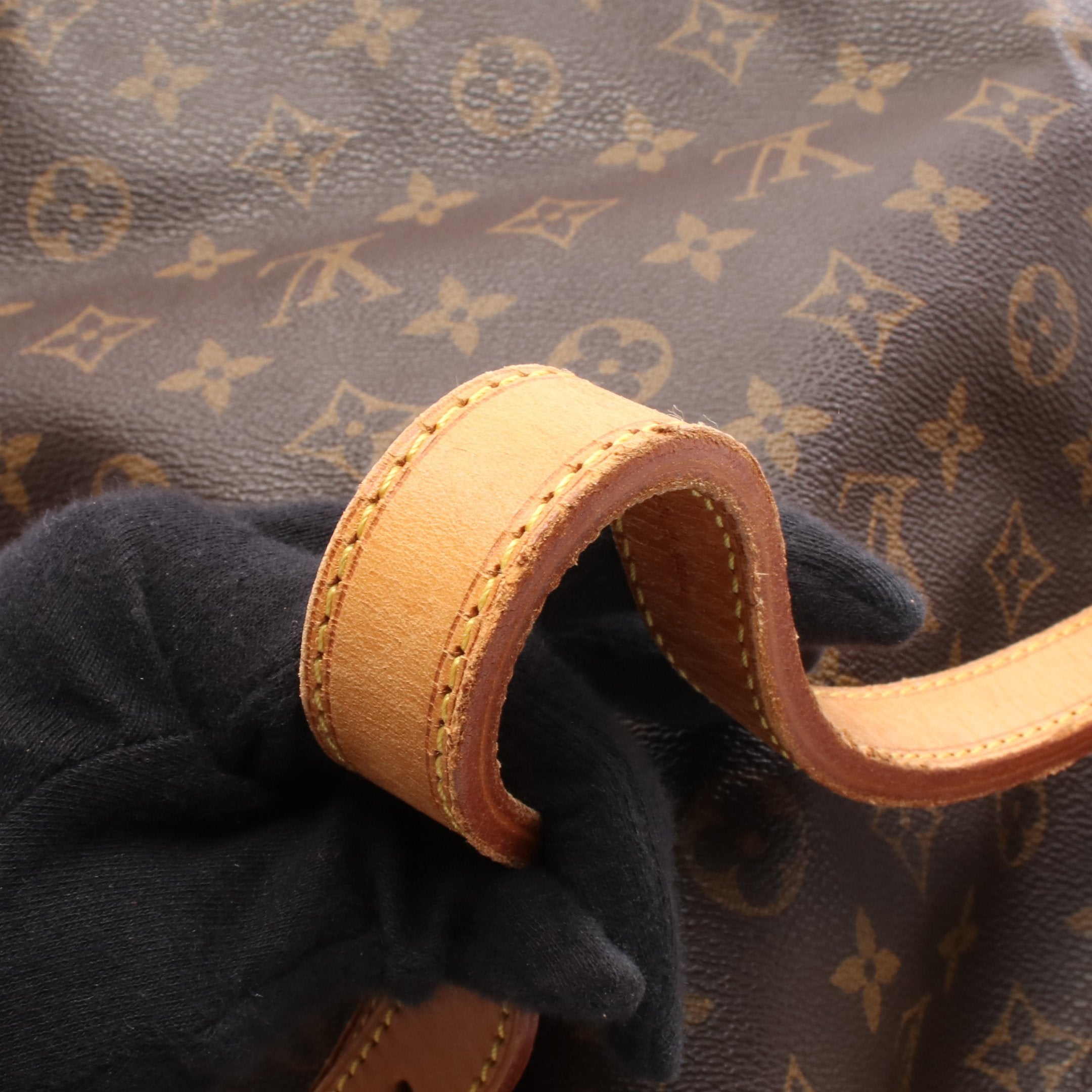 LOUIS VUITTON ショルダーバッグ モノグラム ノエ レザー ブラウン