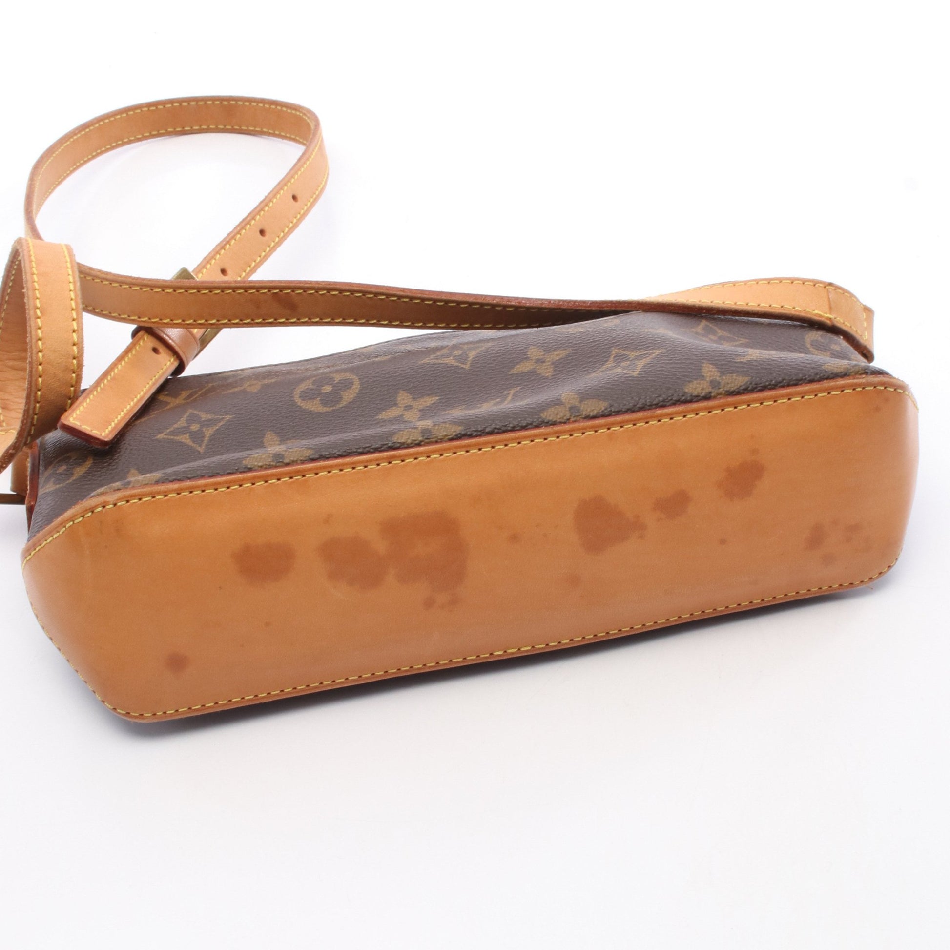 トロター モノグラム ショルダーバッグ PVC レザー ブラウン ルイヴィトン バッグ LOUIS VUITTON
