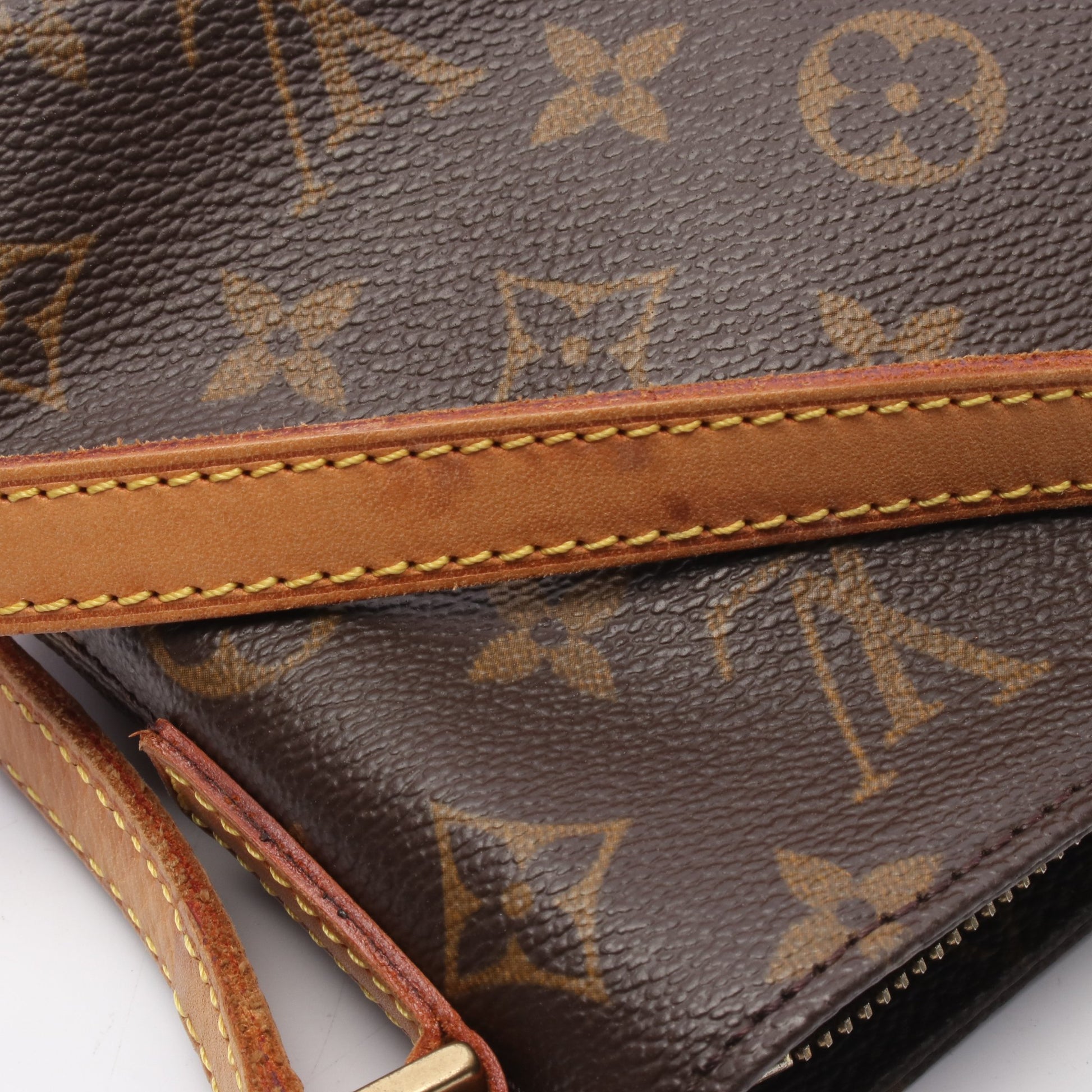 トロター モノグラム ショルダーバッグ PVC レザー ブラウン ルイヴィトン バッグ LOUIS VUITTON