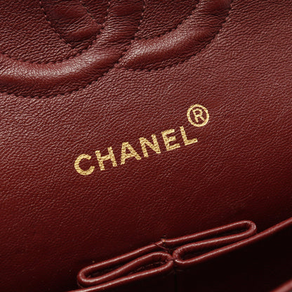 マトラッセ ダブルフラップ Wチェーンショルダーバッグ ラムスキン ブラック ゴールド金具 シャネル バッグ CHANEL