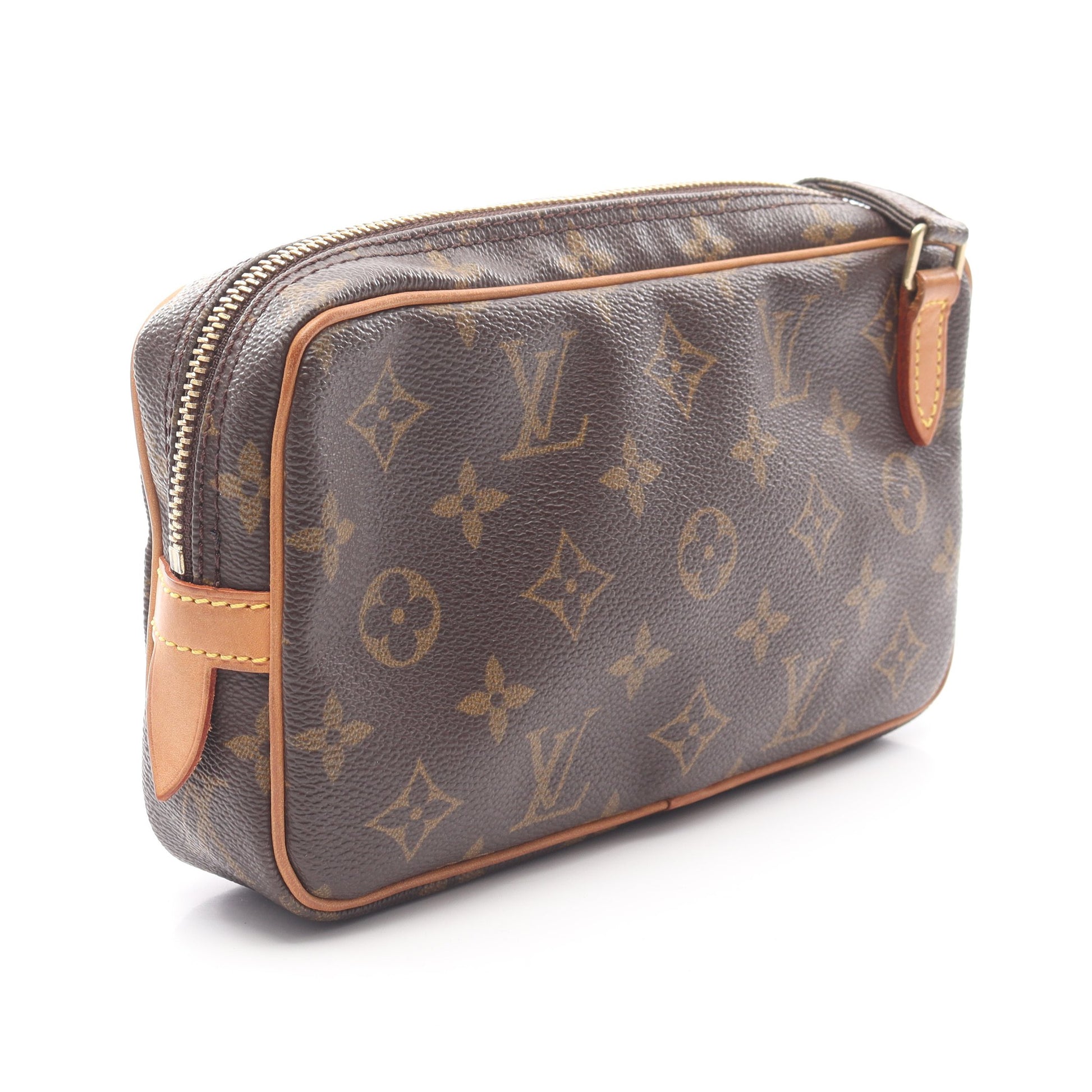 マルリーバンドリエール モノグラム ショルダーバッグ PVC レザー ブラウン ルイヴィトン バッグ LOUIS VUITTON