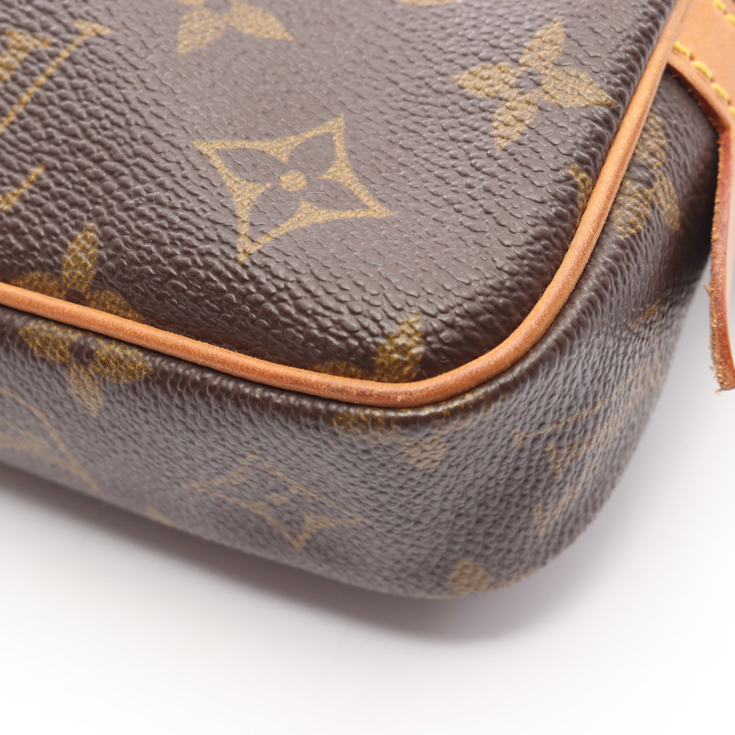 マルリーバンドリエール モノグラム ショルダーバッグ PVC レザー ブラウン ルイヴィトン バッグ LOUIS VUITTON