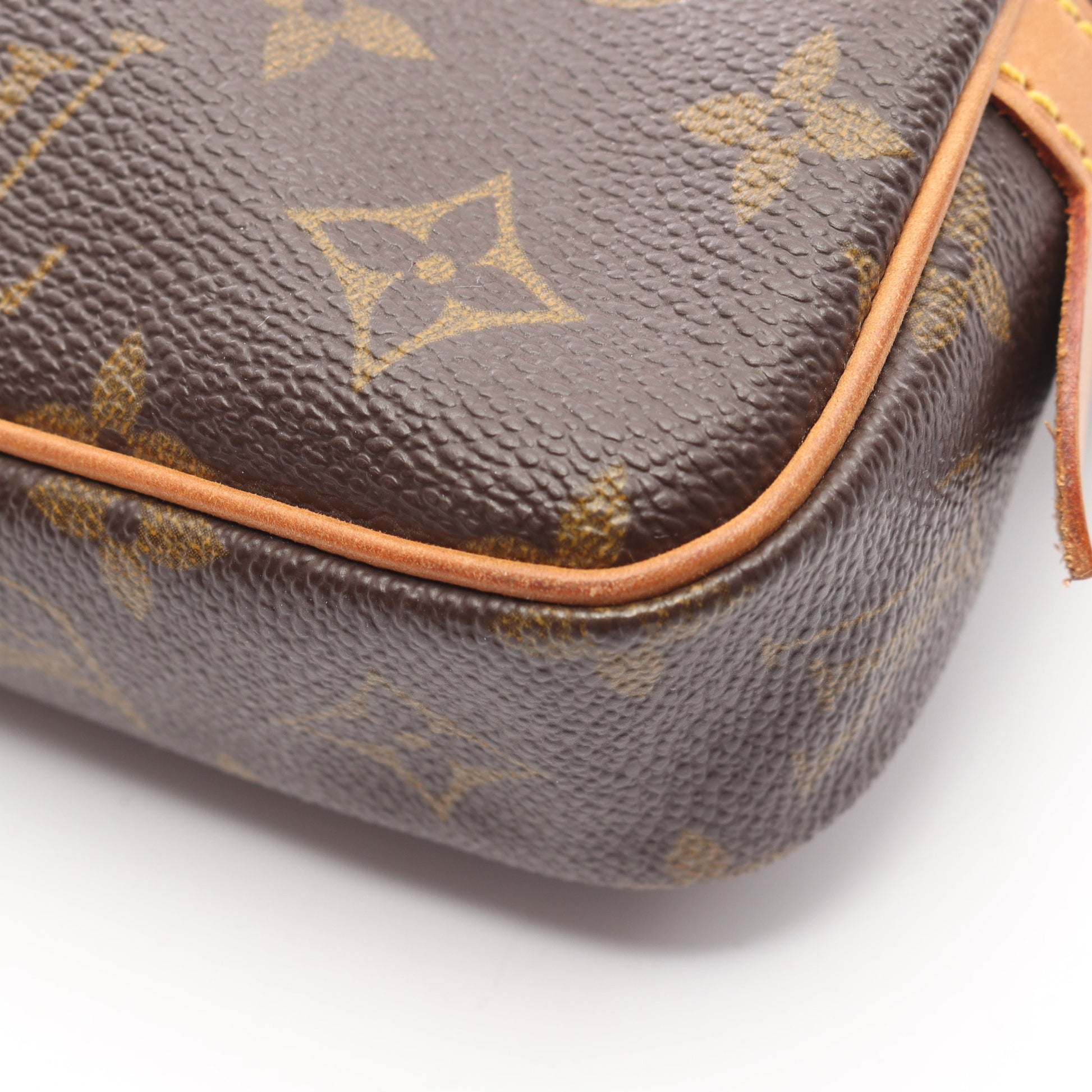 マルリーバンドリエール モノグラム ショルダーバッグ PVC レザー ブラウン ルイヴィトン バッグ LOUIS VUITTON