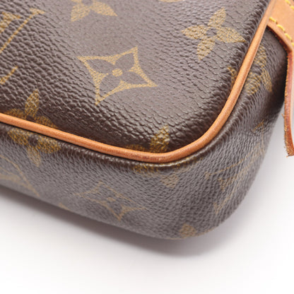 マルリーバンドリエール モノグラム ショルダーバッグ PVC レザー ブラウン ルイヴィトン バッグ LOUIS VUITTON