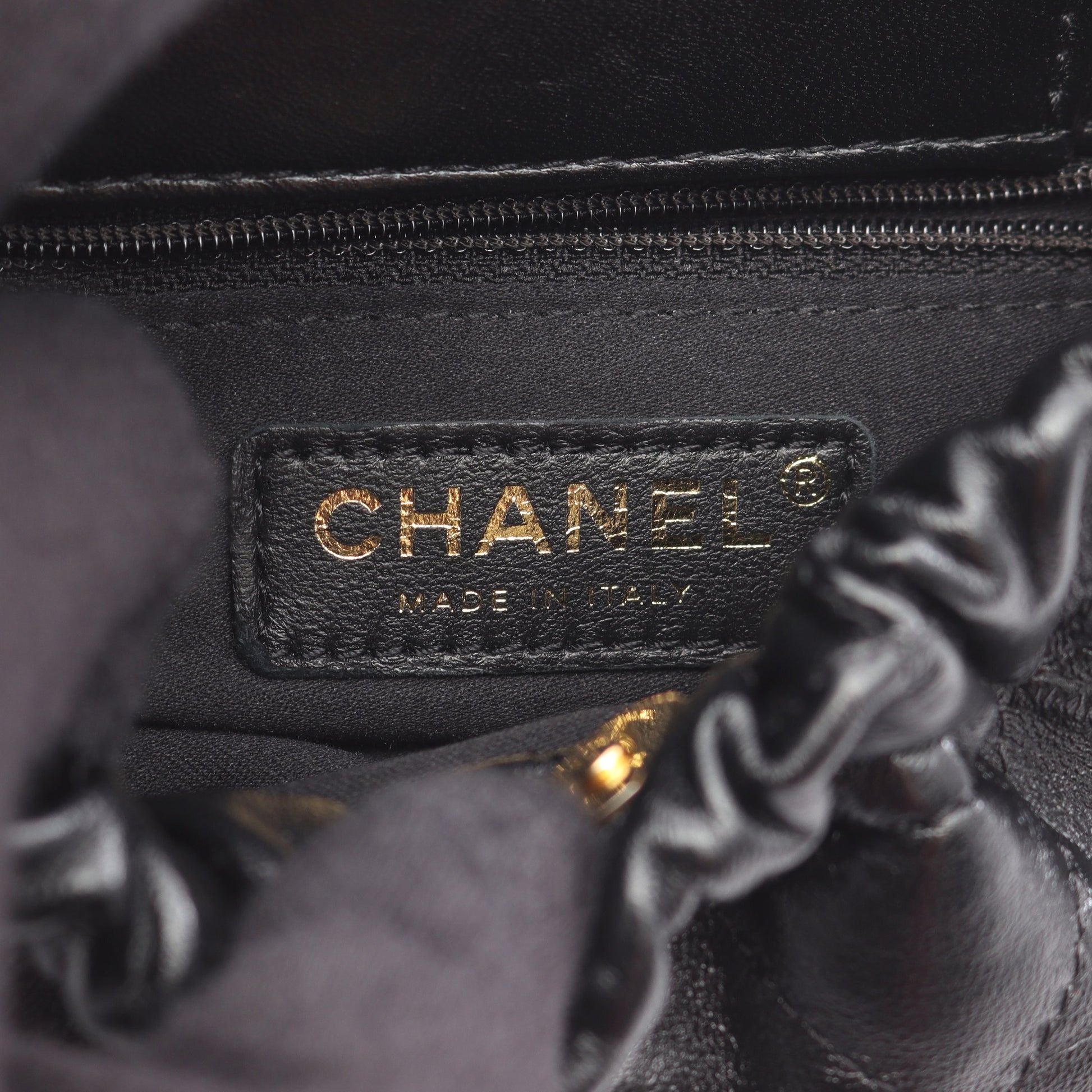 バニティバッグ チェーンショルダーバッグ レザー ブラック ゴールド金具 2WAY シャネル バッグ CHANEL