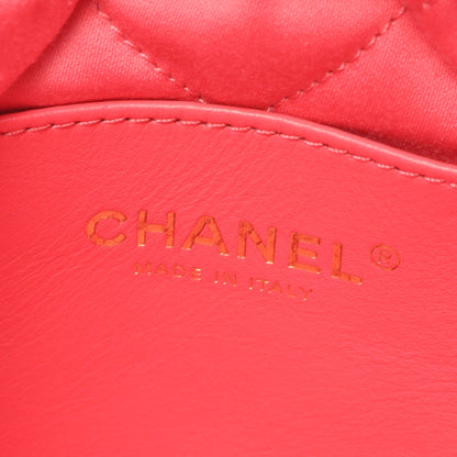CHANEL 22 ミニ チェーンショルダーバッグ レザー ピンク ゴールド金具 2WAY シャネル バッグ CHANEL