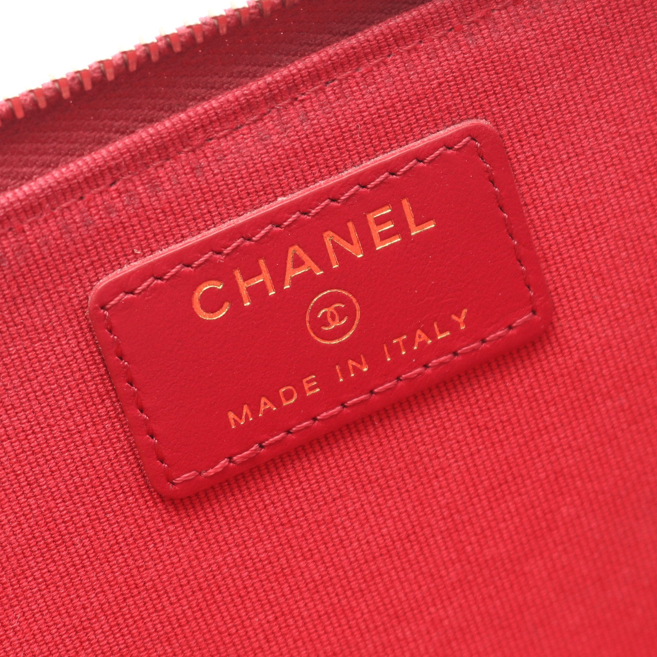 マトラッセ カードケース コインケース キャビアスキン ピンクレッド