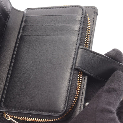 My Dior Dittany ウォレット カナージュ 二つ折り財布 レザー ブラック  