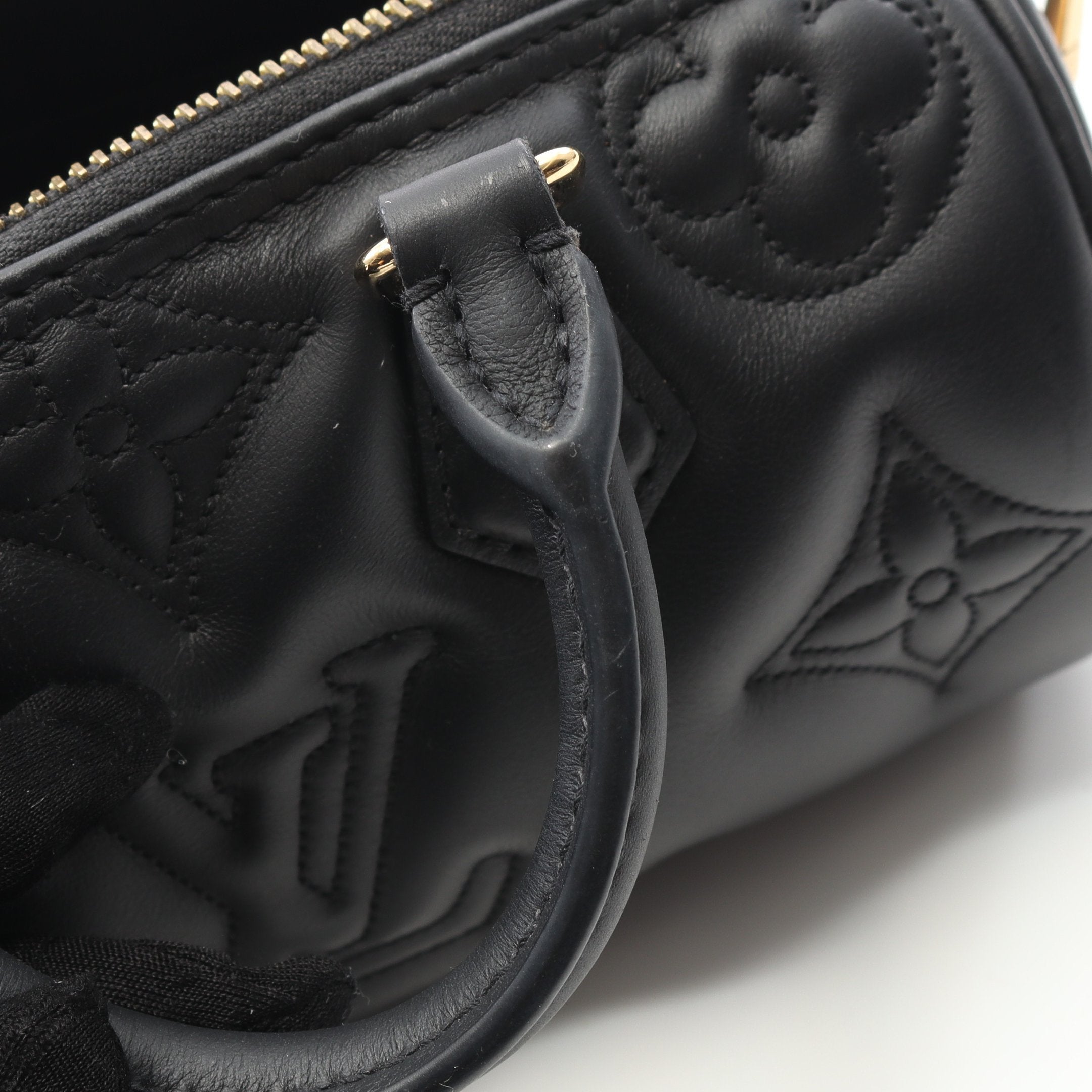 パピヨン BB バブルグラム ノワール ハンドバッグ レザー ブラック