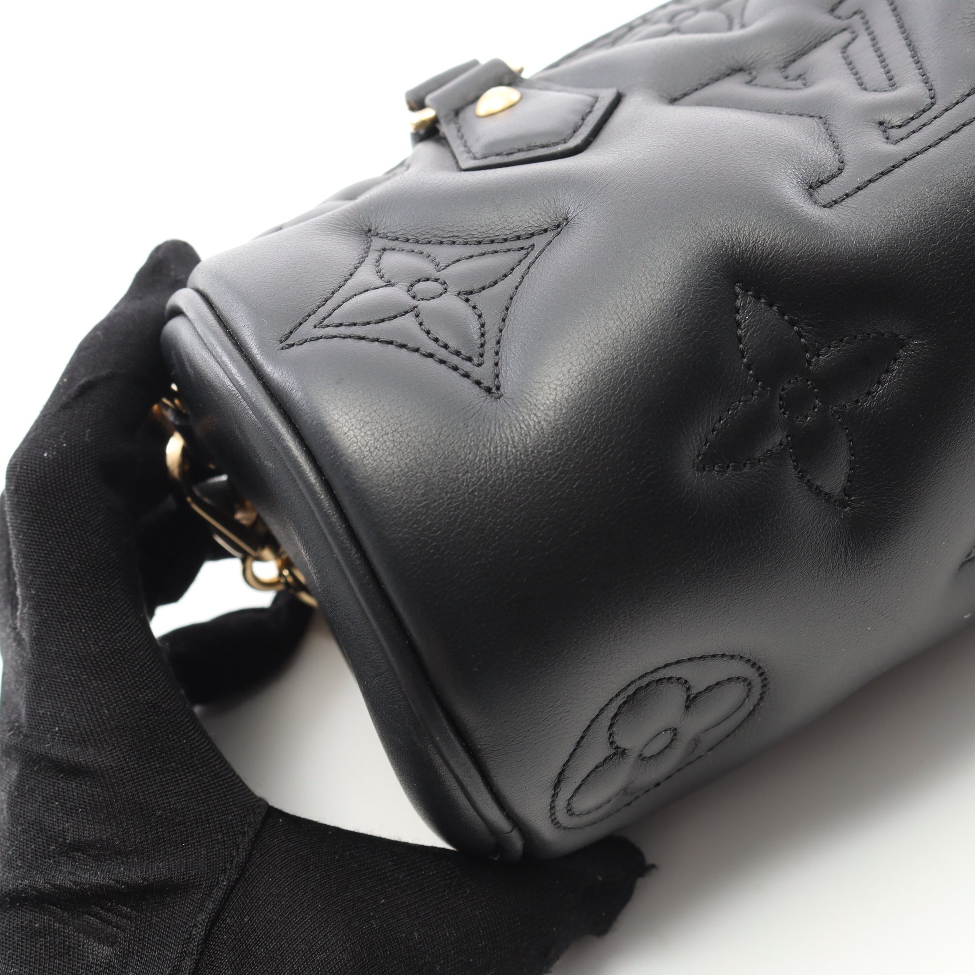 パピヨン BB バブルグラム ノワール ハンドバッグ レザー ブラック 3WAY ルイヴィトン バッグ LOUIS VUITTON