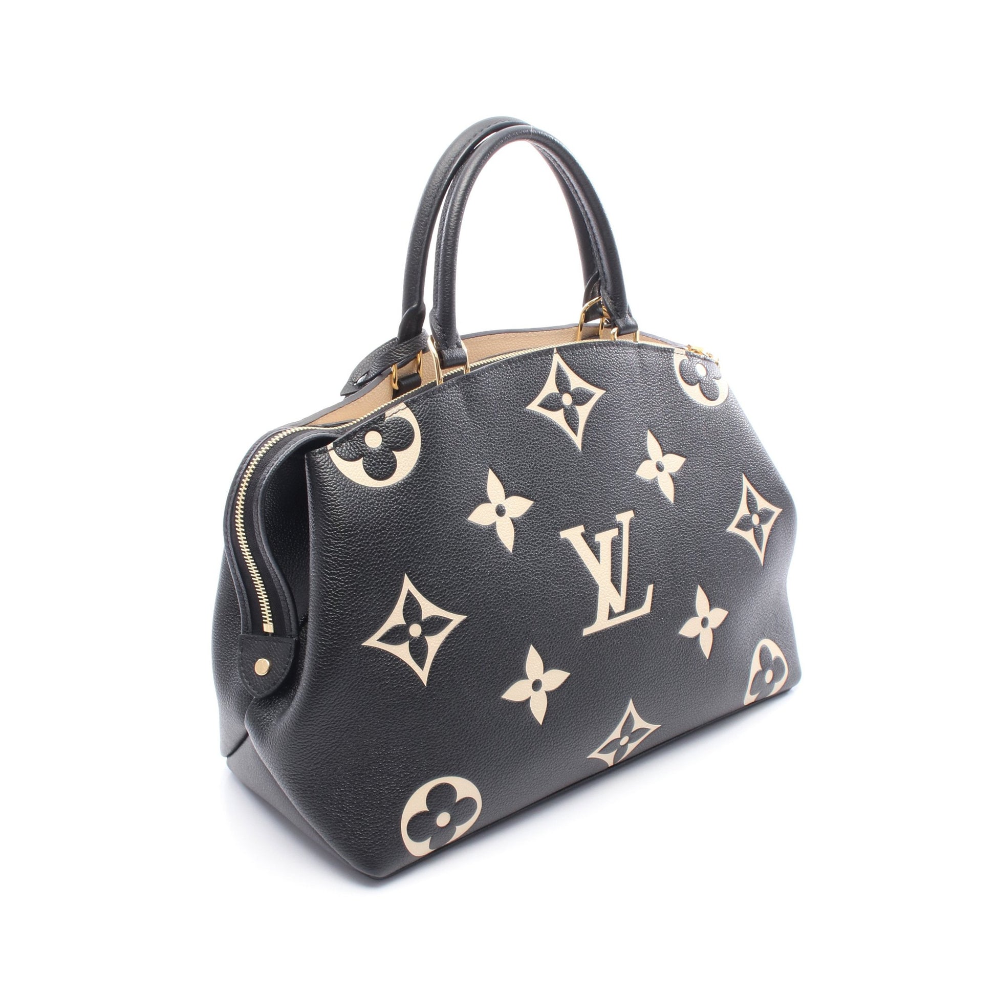 グラン パレMM バイカラー モノグラムアンプラント ハンドバッグ レザー ブラック ベージュ 2WAY ルイヴィトン バッグ LOUIS VUITTON