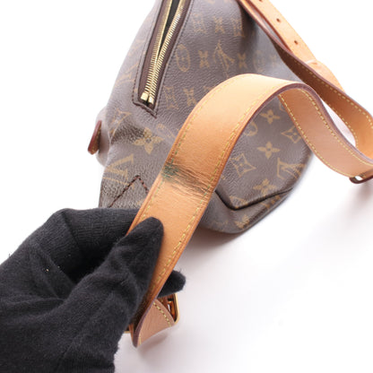 バムバッグ モノグラム ボディバッグ ウエストバッグ PVC レザー ブラウン ルイヴィトン バッグ LOUIS VUITTON