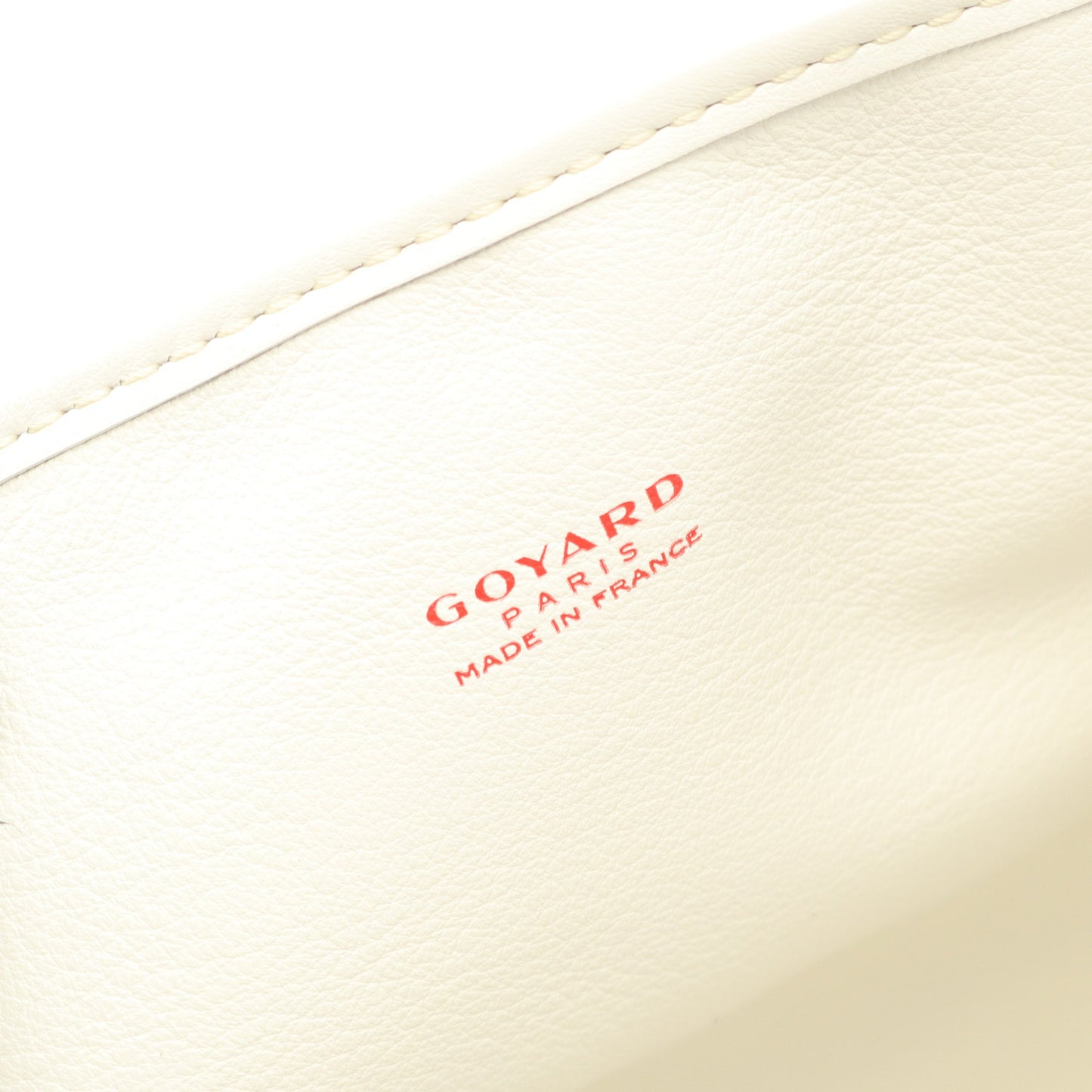 アンジュ ミニポーチ ハンドバッグ トートバッグ コーティングキャンバス レザー ホワイト ゴヤール バッグ GOYARD