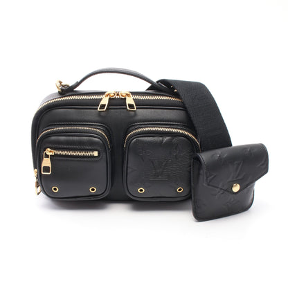 ユーティリティ クロスボディ ショルダーバッグ レザー ブラック 2WAY ルイヴィトン バッグ LOUIS VUITTON