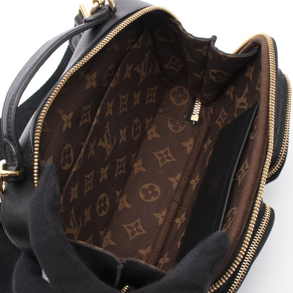 ユーティリティ クロスボディ ショルダーバッグ レザー ブラック 2WAY ルイヴィトン バッグ LOUIS VUITTON