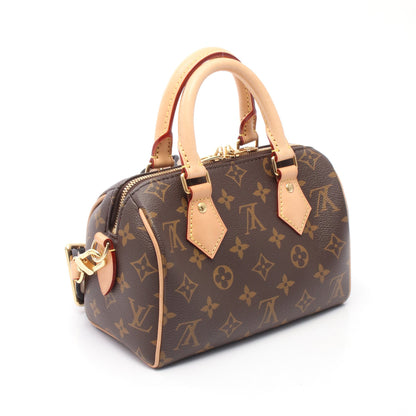 スピーディ バンドリエール20 モノグラム ハンドバッグ PVC レザー ブラウン 2WAY ルイヴィトン バッグ LOUIS VUITTON