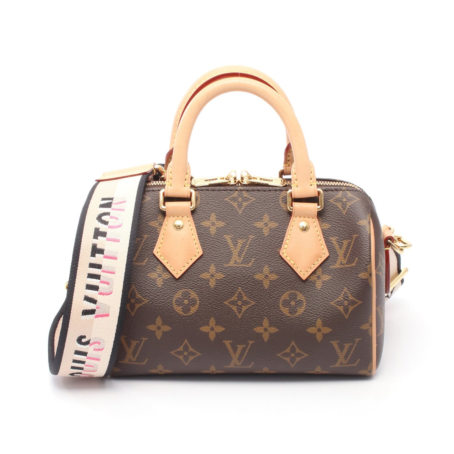 スピーディ バンドリエール20 モノグラム ハンドバッグ PVC レザー ブラウン 2WAY ルイヴィトン バッグ LOUIS VUITTON
