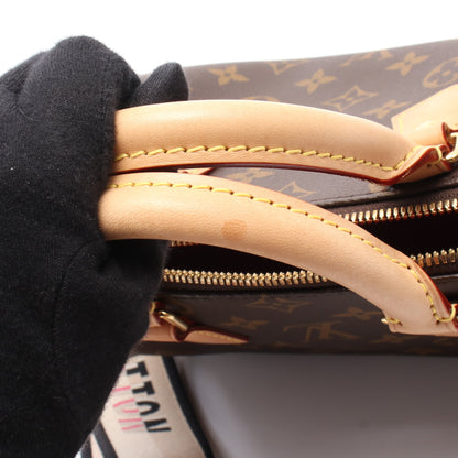 スピーディ バンドリエール20 モノグラム ハンドバッグ PVC レザー ブラウン 2WAY ルイヴィトン バッグ LOUIS VUITTON