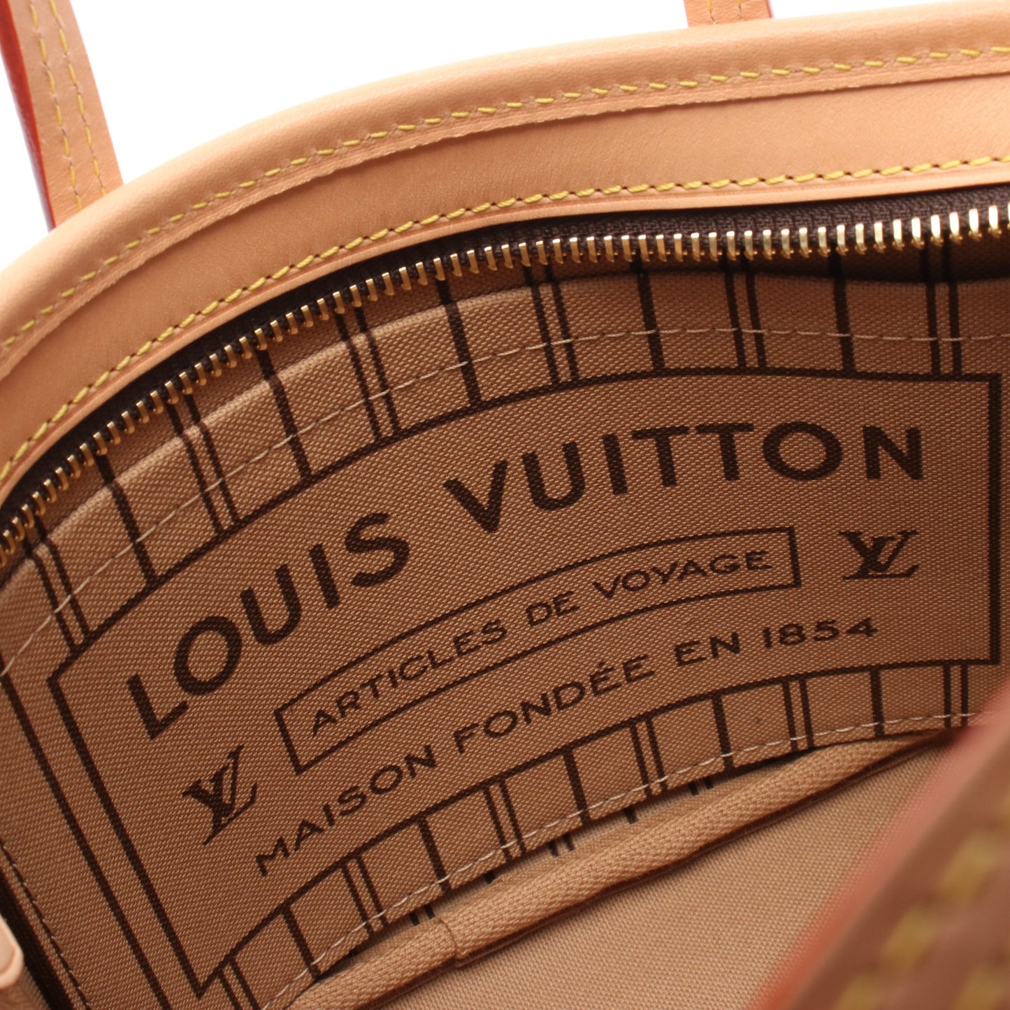 ネヴァーフルBB モノグラム ベージュ ハンドバッグ PVC レザー ブラウン 2WAY ルイヴィトン バッグ LOUIS VUITTON