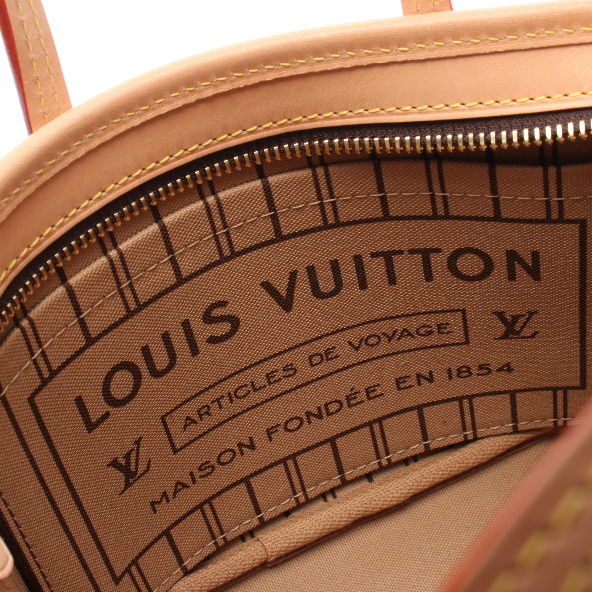ネヴァーフルBB モノグラム ベージュ ハンドバッグ PVC レザー ブラウン 2WAY ルイヴィトン バッグ LOUIS VUITTON