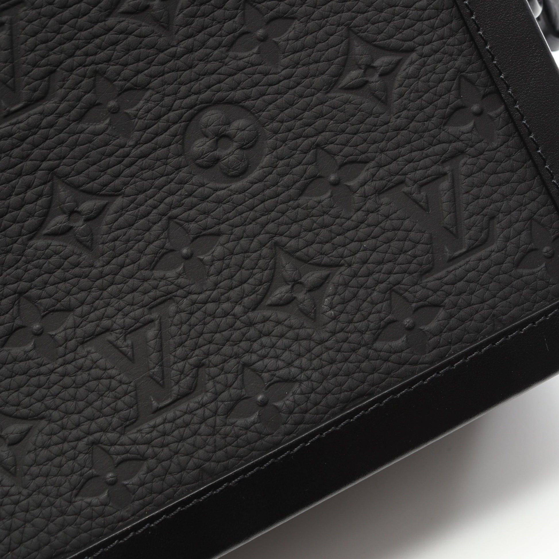 ソフトトランク モノグラムトリヨン ノワール ショルダーバッグ レザー ブラック ルイヴィトン バッグ LOUIS VUITTON