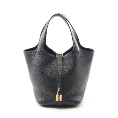 ピコタンPM ハンドバッグ トリヨンクレマンス ブラック ゴールド金具 Y刻印 エルメス バッグ HERMES