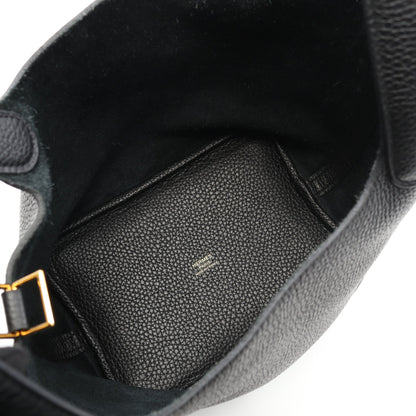 ピコタンPM ハンドバッグ トリヨンクレマンス ブラック ゴールド金具 Y刻印 エルメス バッグ HERMES