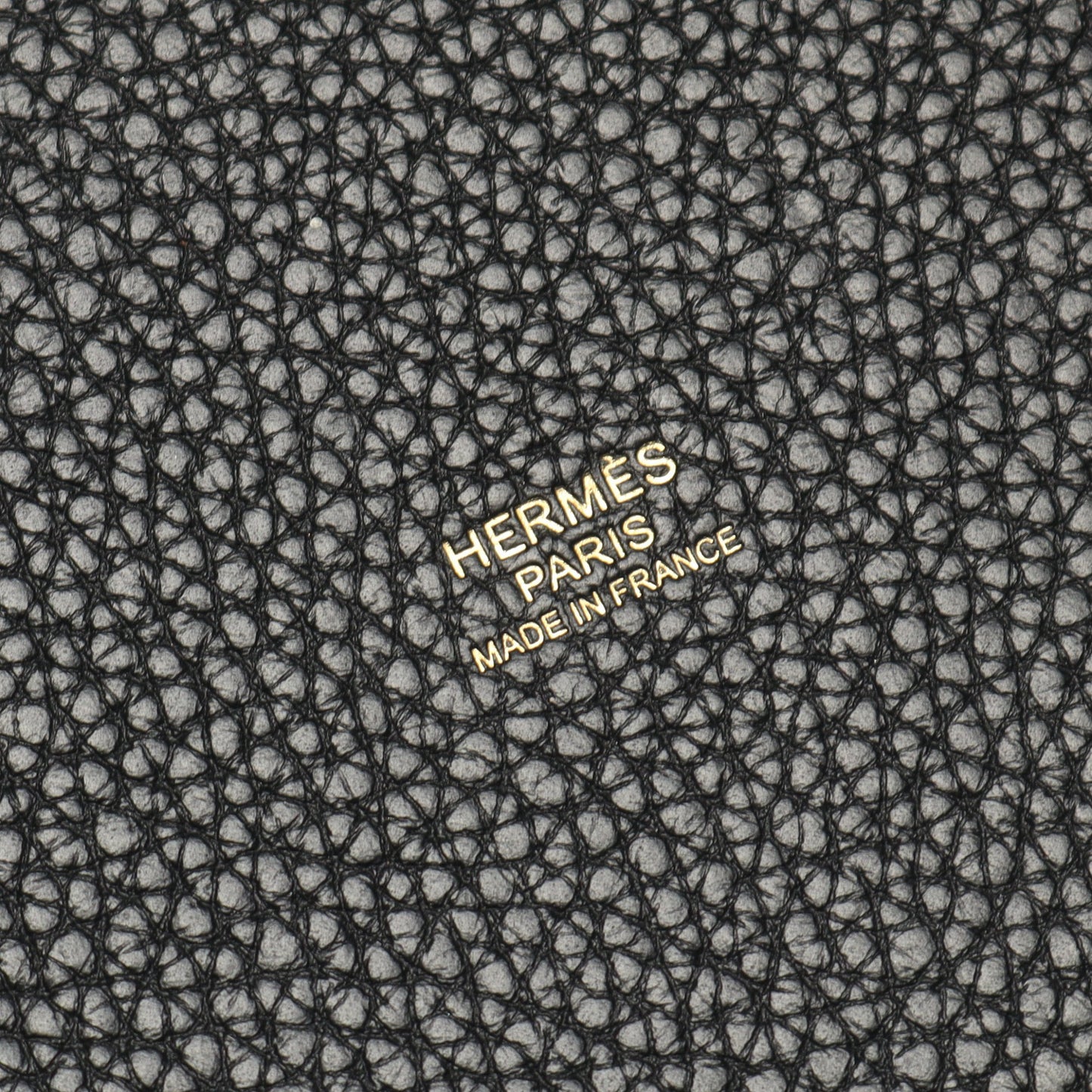 ピコタンPM ハンドバッグ トリヨンクレマンス ブラック ゴールド金具 Y刻印 エルメス バッグ HERMES