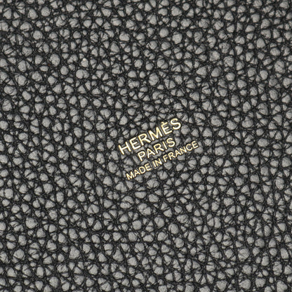 ピコタンPM ハンドバッグ トリヨンクレマンス ブラック ゴールド金具 Y刻印 エルメス バッグ HERMES