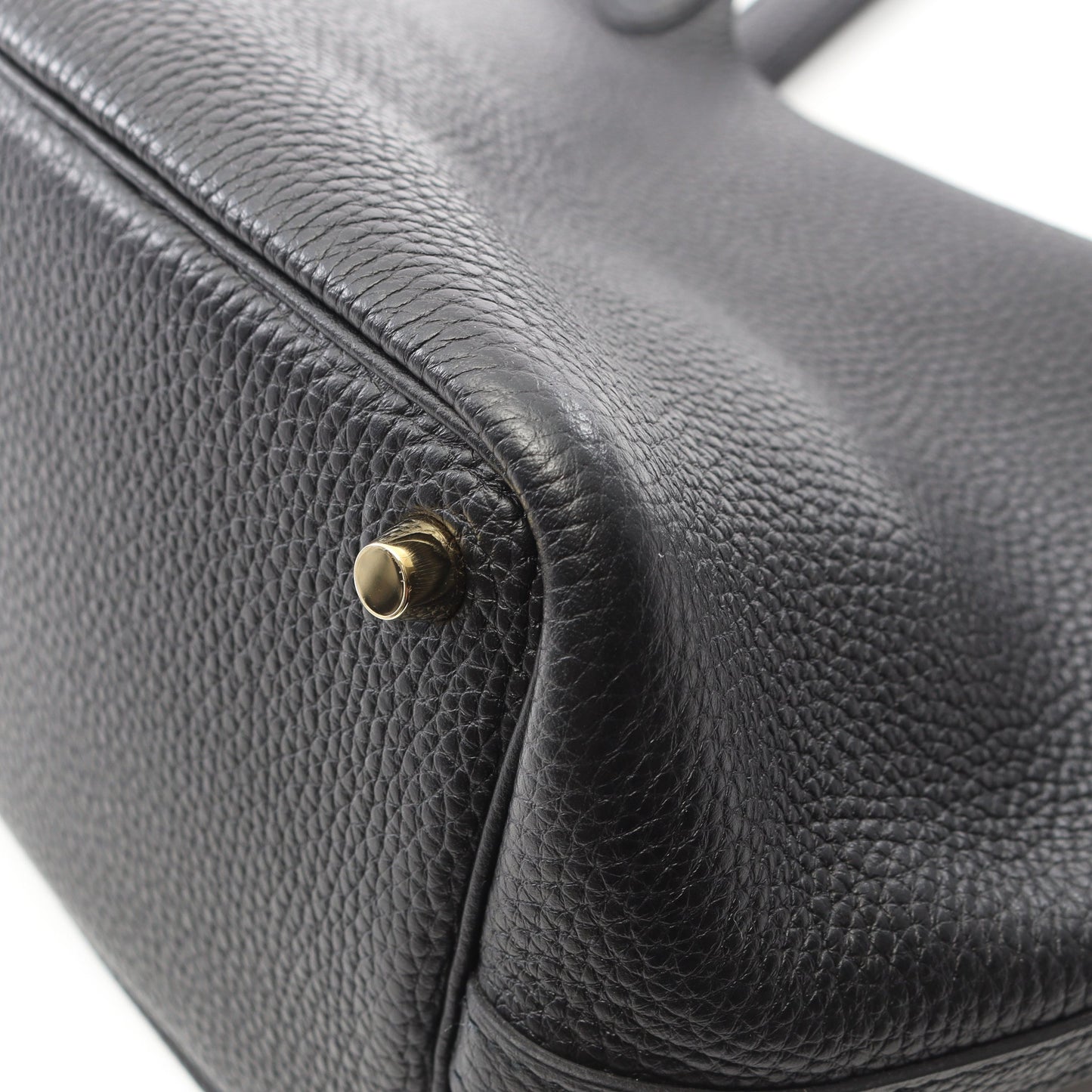 ピコタンPM ハンドバッグ トリヨンクレマンス ブラック ゴールド金具 Y刻印 エルメス バッグ HERMES
