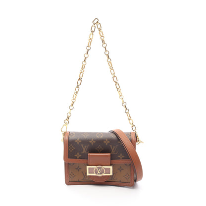 ドーフィーヌ MINI モノグラムリバース ショルダーバッグ PVC レザー ブラウン ベージュ 2WAY ルイヴィトン バッグ LOUIS VUITTON