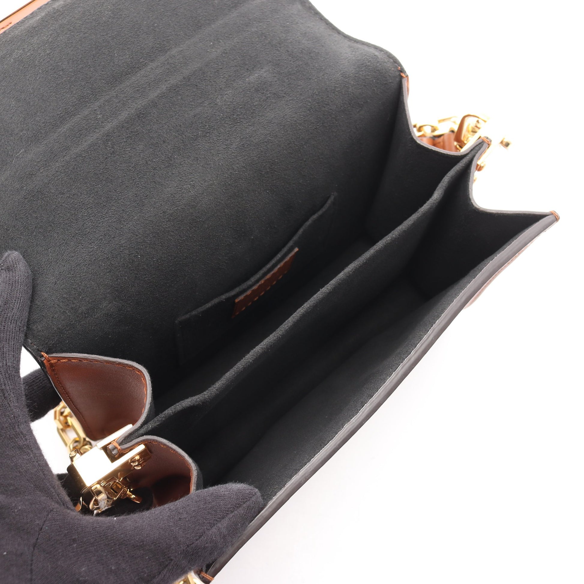ドーフィーヌ MINI モノグラムリバース ショルダーバッグ PVC レザー ブラウン ベージュ 2WAY ルイヴィトン バッグ LOUIS VUITTON