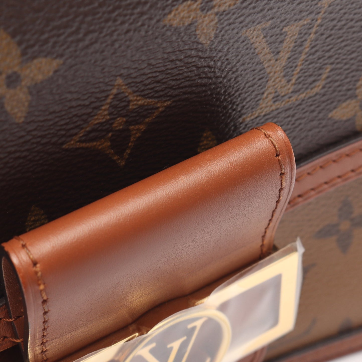 ドーフィーヌ MINI モノグラムリバース ショルダーバッグ PVC レザー ブラウン ベージュ 2WAY ルイヴィトン バッグ LOUIS VUITTON