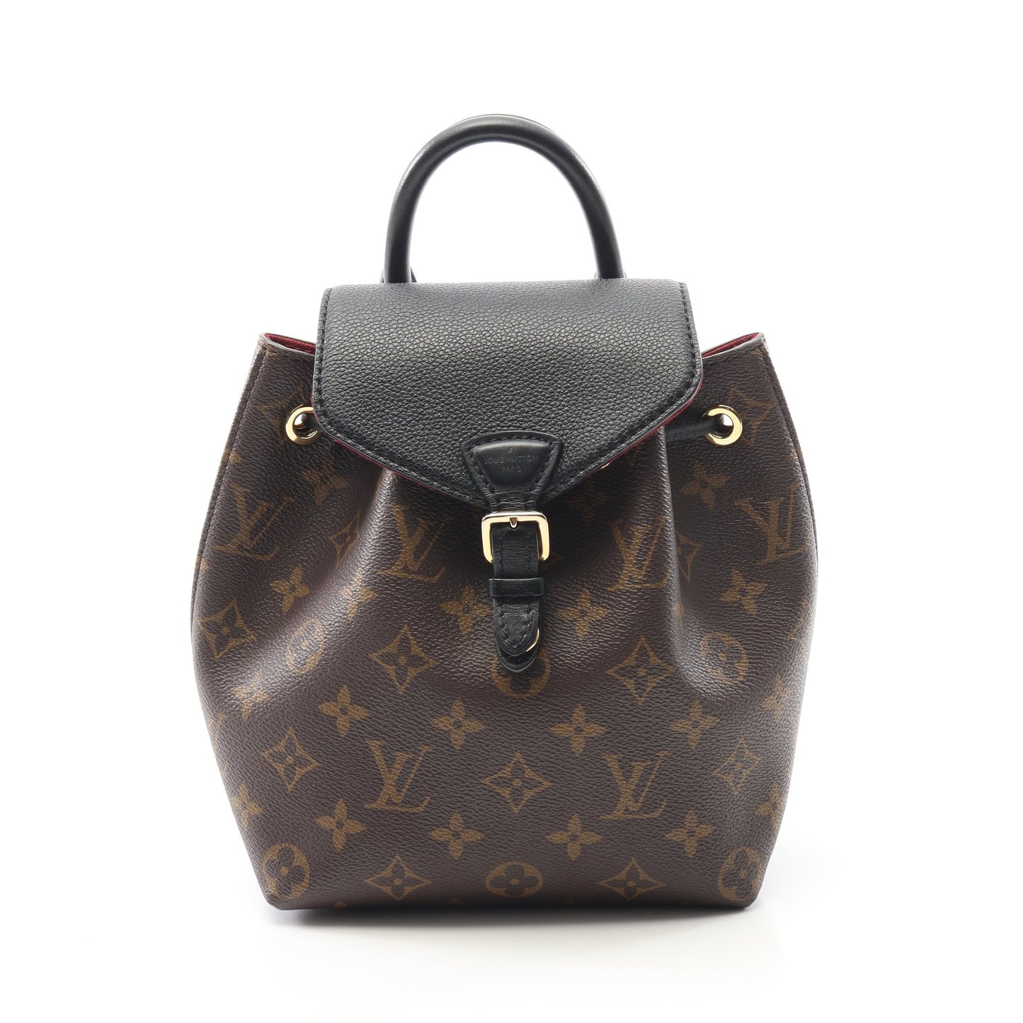 モンスリ NM BB モノグラム バックパック リュックサック PVC レザー ブラウン ブラック ルイヴィトン バッグ LOUIS VUITTON